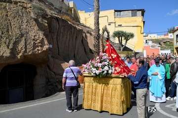 La Candelaria callejea por Tara en su día grande de sus fiestas en Telde/FJS Fotografía.